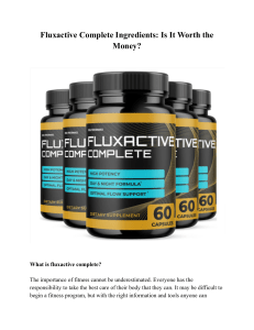 Fluxactive Complete Ingredients: Is It Worth the Money?