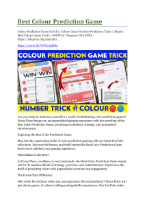 New colour Prediction game