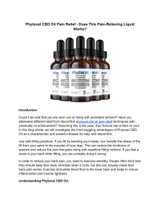 Phytocet CBD Oil Pain Relief - Does This Pain-Relieving Liquid Works ?