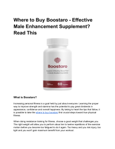 Where to Buy Boostaro - Effective Male Enhancement Supplement  Read This