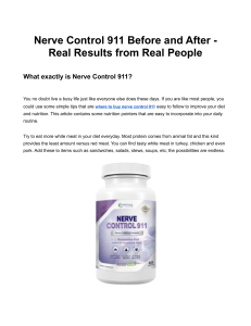 Nerve Control 911 Before and After - Real Results from Real People