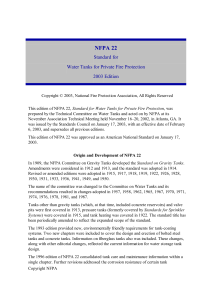 NFPA 22 (2003) - RESERVOIR
