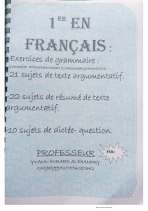 document  de Francais 3ieme Ste Union By Tehua