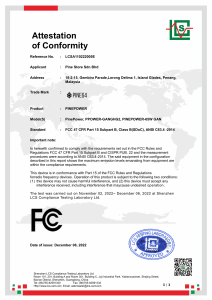 65W PinePower FCC-SDO Certificate-LCSA110222005E