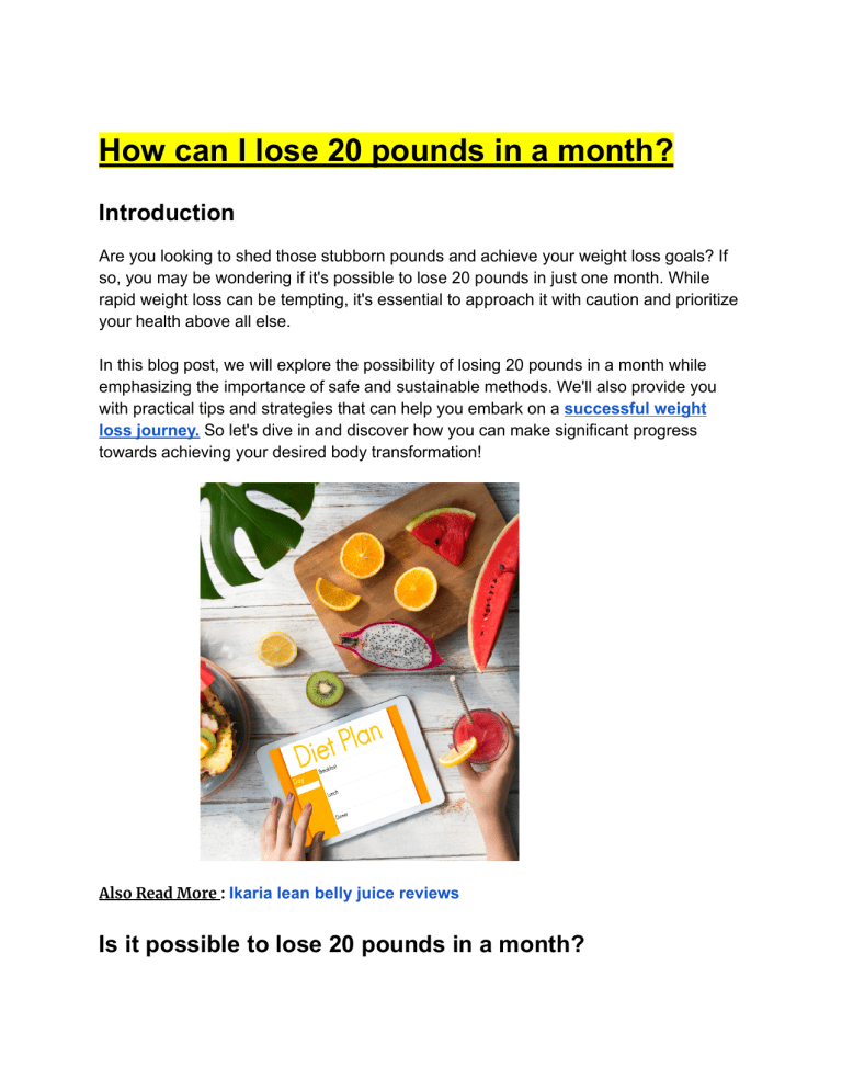 how-can-i-lose-20-pounds-in-a-month