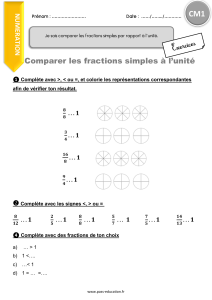 Nombre EX comparaison de fractions