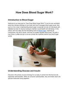 How Does Blood Sugar Work?