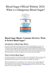Blood Sugar Official Website 2024 What is a Dangerous Blood Sugar