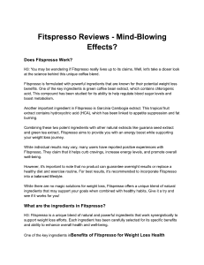 Fitspresso Reviews - Mind-Blowing Effects pdf1