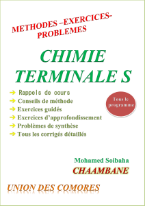 CHIMIE CHAMBANE