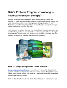 Gaia’s Protocol Book- How long is hyperbaric oxygen therapy?