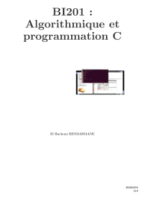 Algorithmique et Programmation C