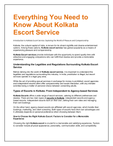 Kolkata Escort Service | Kolkata Call Girl | Kolkata Escort | Escort Kolkata