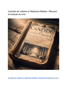 [Télécharger PDF] Candide de Voltaire et Stéphane Maltere. Résumé et analyse du livre 