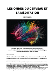 LES ONDES DU CERVEAU ET LA MÉDITATION - KEN WILBER