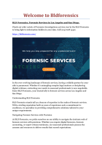 Computer Forensics Investigation in San Diego