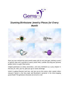Stunning Birthstone Jewelry Pieces for Every Month