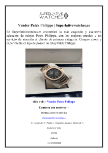 Vender Patek Philippe  Superlativewatches.es