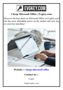 Cheap Microsoft Office  Evgkey.com