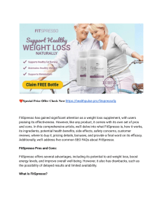 FitSpresso Reviews  Exploring the Pros and Cons of this Popular Weight Loss Supplement