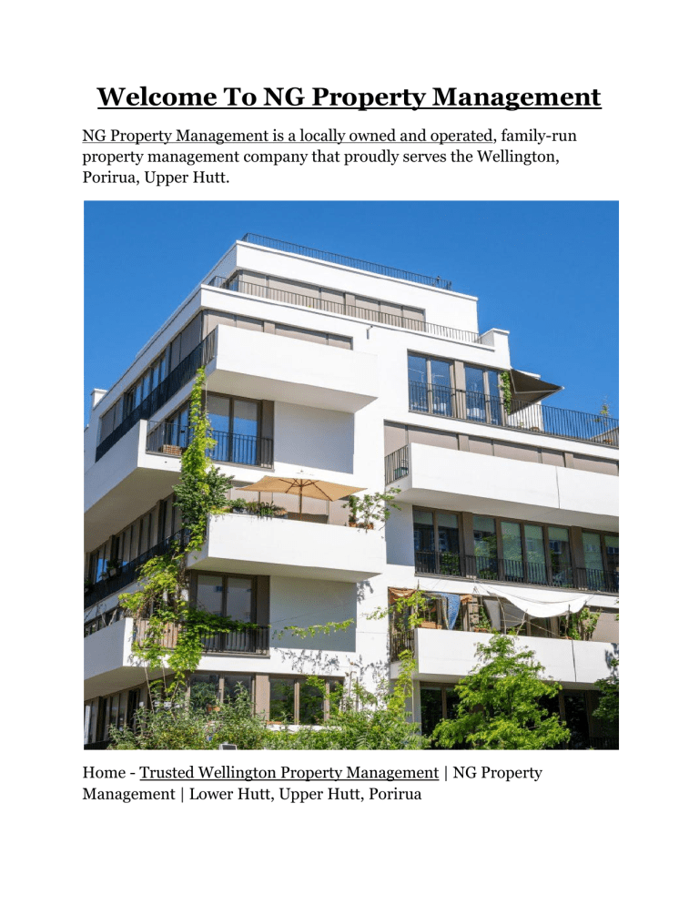 Property Management Wellington
