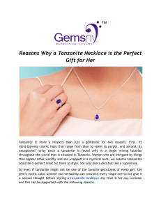 Reasons Why a Tanzanite Necklace is the Perfect Gift for Her