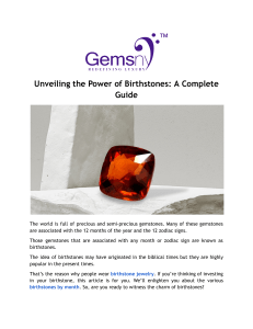 Unveiling the Power of Birthstones  A Complete Guide