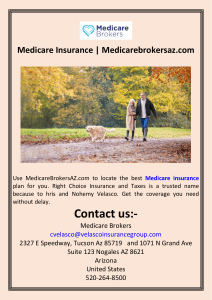 Medicare Insurance  Medicarebrokersaz.com