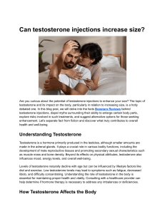 Can testosterone injections increase size