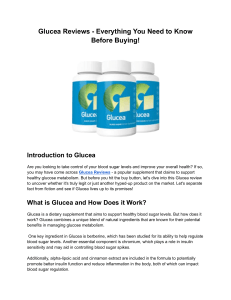 Glucea Reviews - Everything You Need to Know Before Buying!