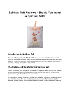Spiritual Salt Reviews - Should You Invest in Spiritual Salt