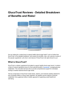 GlucoTrust Reviews  Detailed Breakdown of Benefits and Risks