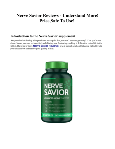 Nerve Savior Reviews - Understand More! Price,Safe To Use!