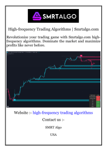 High-frequency Trading Algorithms  Smrtalgo.com