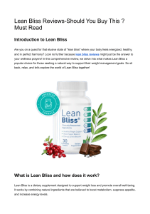Lean Bliss Reviews Should You Buy This Must Read