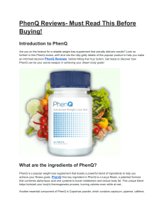 PhenQ  Supplement