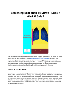 Banishing Bronchitis Reviews - Does it Work & Safe