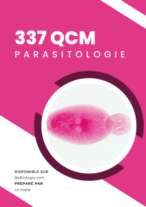 337 QCM en parasitolgoie