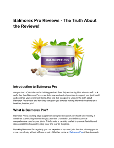 Balmorex Pro Reviews - The Truth About the Reviews!