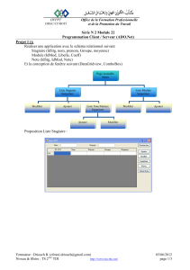 Série N°2 Module 19 - Programmation Client - Serveur (ADO.Net)