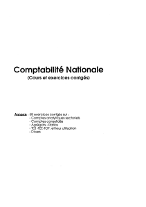 Comptabilit  Nationale