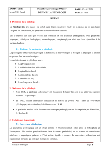 Résumé du cours de Pédologie (Complet)