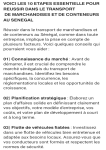 Les 10 étapes essentielles pouir réussir dans le transport de marchandises et de conteneurs