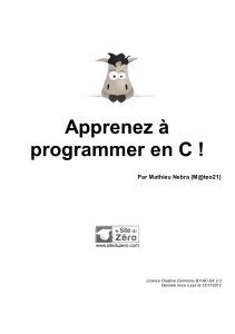 1 - Programmer en C