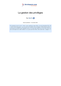 Gestion des privilèges SQL : Cours complet