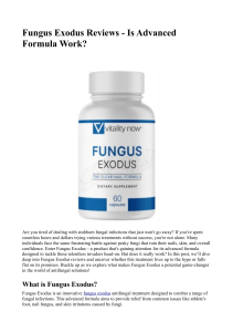 Fungus Exodus Reviews - Is Advanced Formula Work
