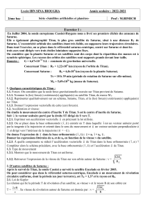 Série 13 «Satellites artificielles et planètes    »