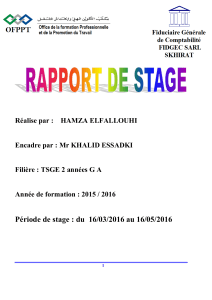 Rapport de Stage Fiduciaire Skhirat