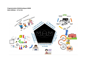 Programme Mathématiques CP/CE1 MHM