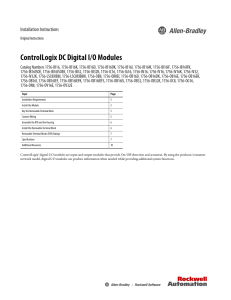 Allen-Bradley 1756 Installation Instructions Manual   Manualzz